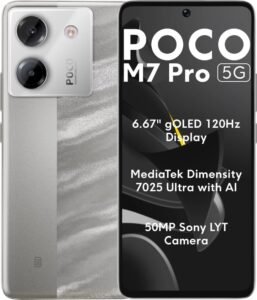 Celular Xiaomi Poco M7 Pro 5G 8gb 256gb - Prata