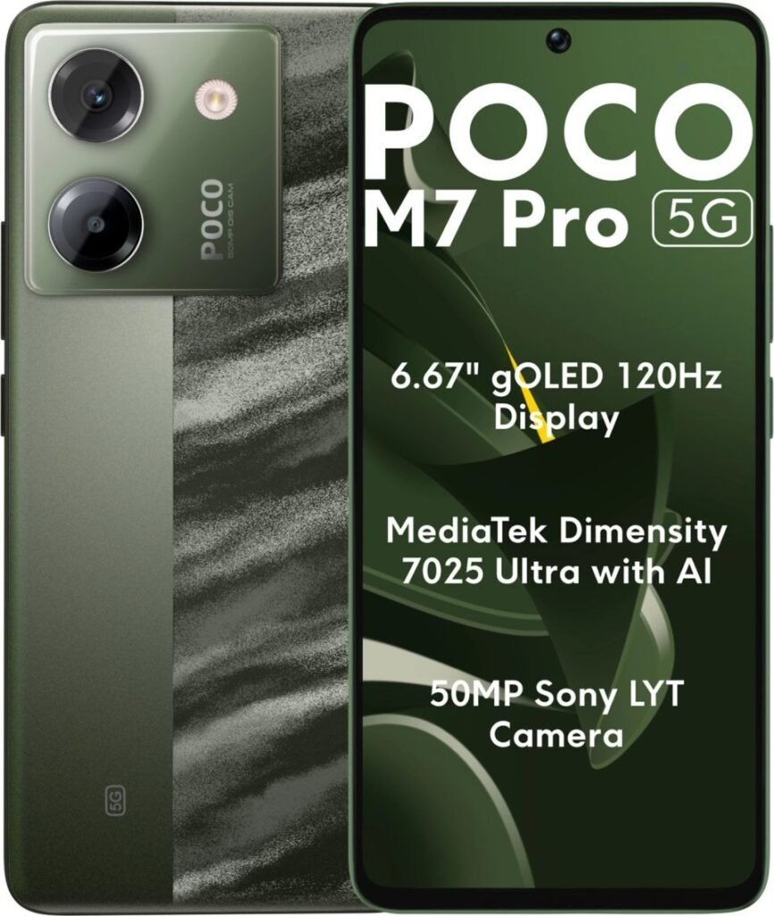 Celular Xiaomi Poco M7 Pro 5G 8gb 256gb - Verde