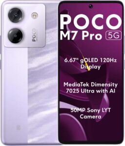 Celular Xiaomi Poco M7 Pro 5G 8gb 256gb - Roxo