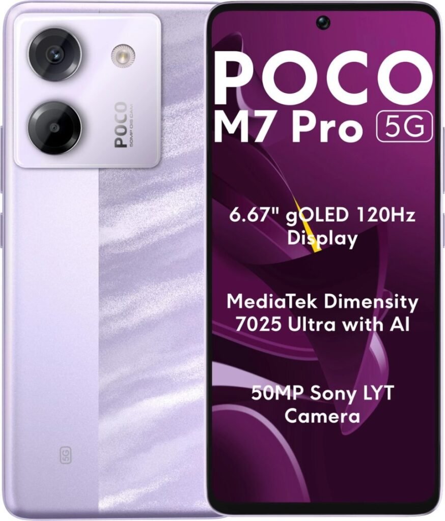 Celular Xiaomi Poco M7 Pro 5G 8gb 256gb - Roxo